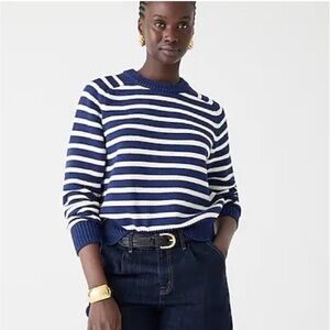 J. Crew Relaxed Pullover Sweater in Stripe